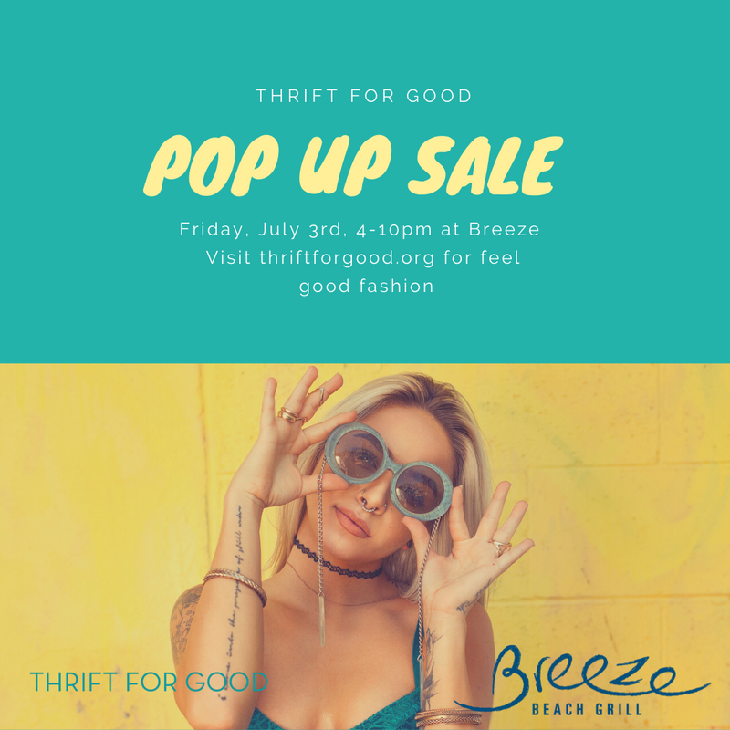Pop Up Sale at the Breeze, Friday July 3rd